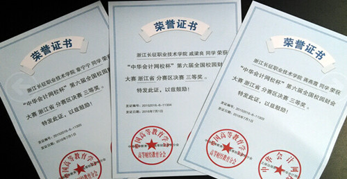 获奖证书